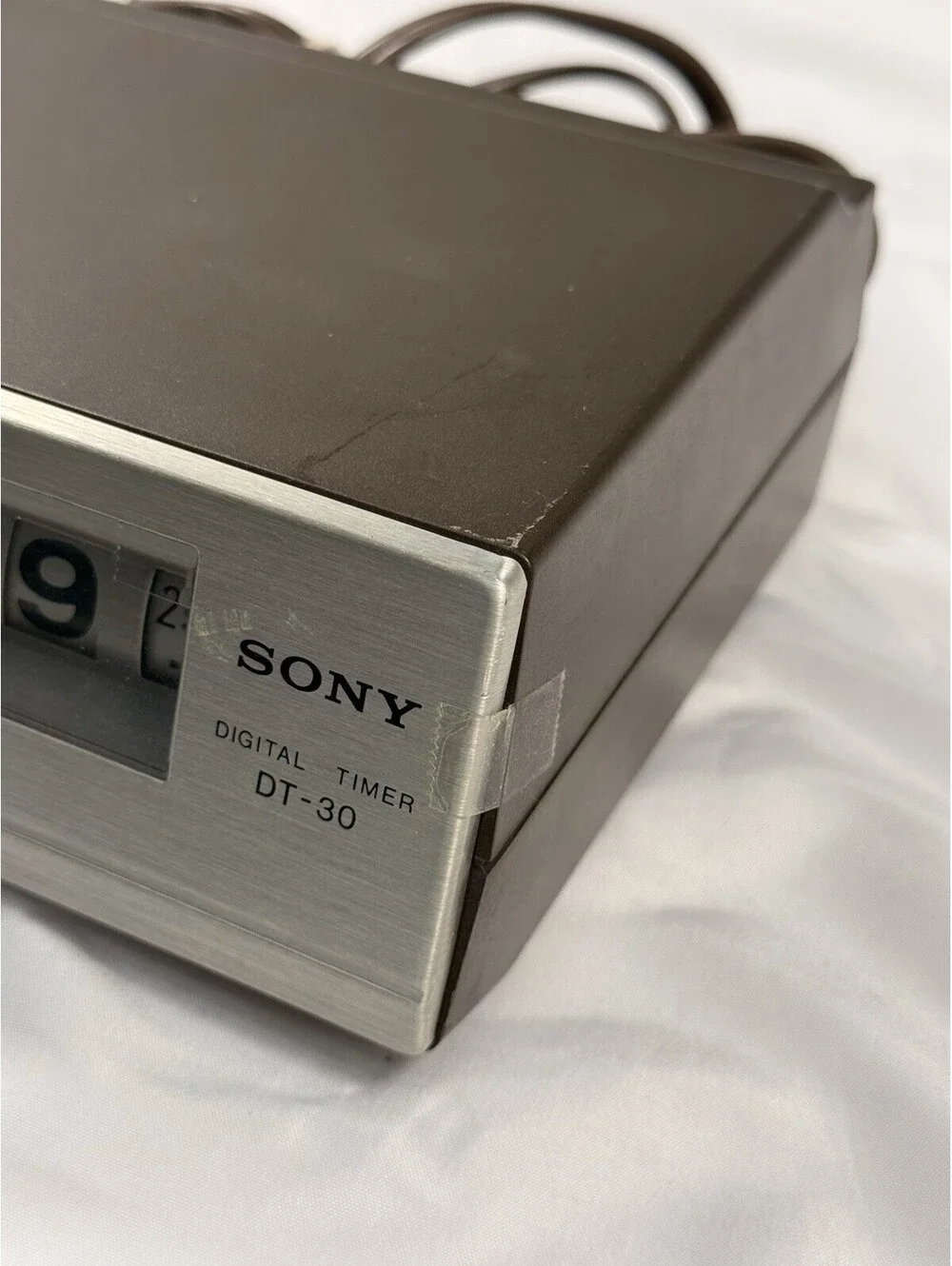 Vtg  Sony DT-30 Digital Timer Flip  Clock/ Japan Tested stereo timer Lit Display